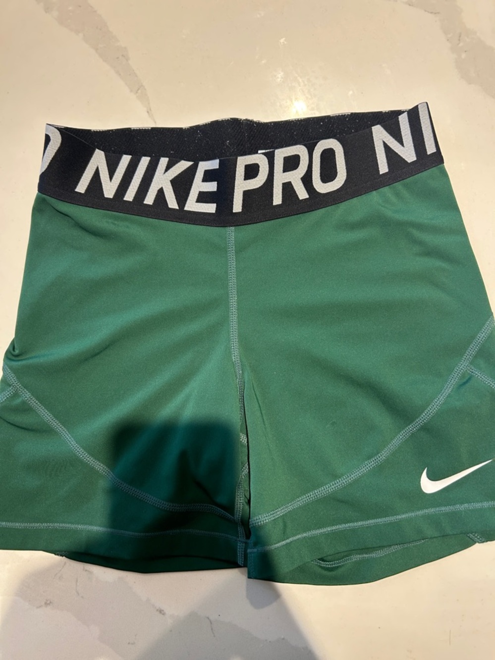 Nike Womens Green Dri-FIT Swim Rash Guard Shorts